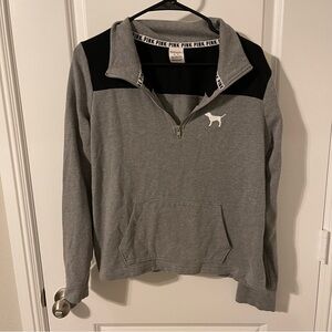 PINK half zip pullover